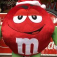 画像6: Vintage M&M's RED Santa Claus BIG plush doll (T575)