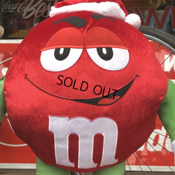 画像6: Vintage M&M's RED Santa Claus BIG plush doll (T575)
