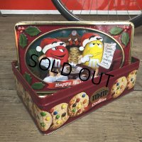 Vintage M&M's Tin Can Happy Holidays Cookies (T563)