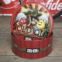 Vintage M&M's Tin Can Happy Holidays Cookies (T564)