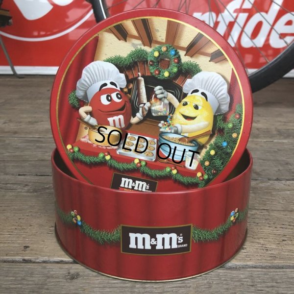 画像1: Vintage M&M's Tin Can Happy Holidays Cookies (T564)