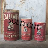 Vintage Calumet Baking Powder 4oz Trial Size Can (T592) 