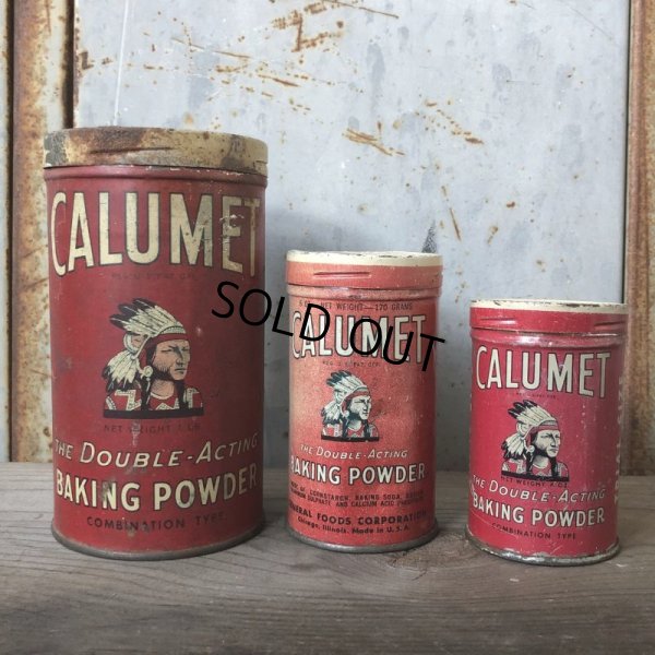 画像1: Vintage Calumet Baking Powder 4oz Trial Size Can (T592) 