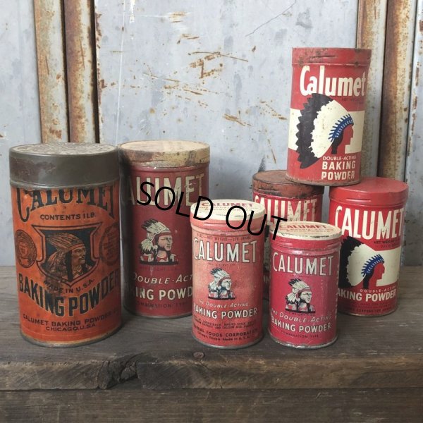 画像9: Vintage Calumet Baking Powder 1LB Can (T587) 
