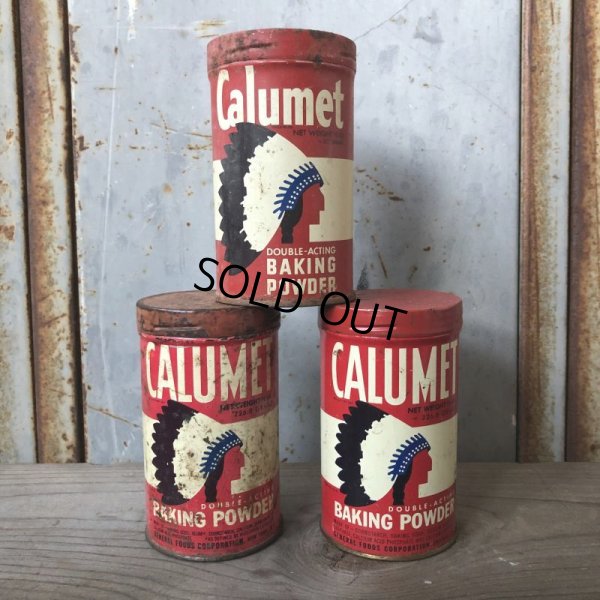 画像1: Vintage Calumet Baking Powder 1/2LB Can (T590) 
