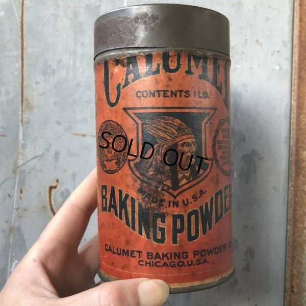 画像1: Vintage Calumet Baking Powder 1LB Can (T587) 