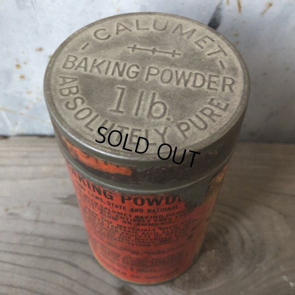 画像6: Vintage Calumet Baking Powder 1LB Can (T587) 
