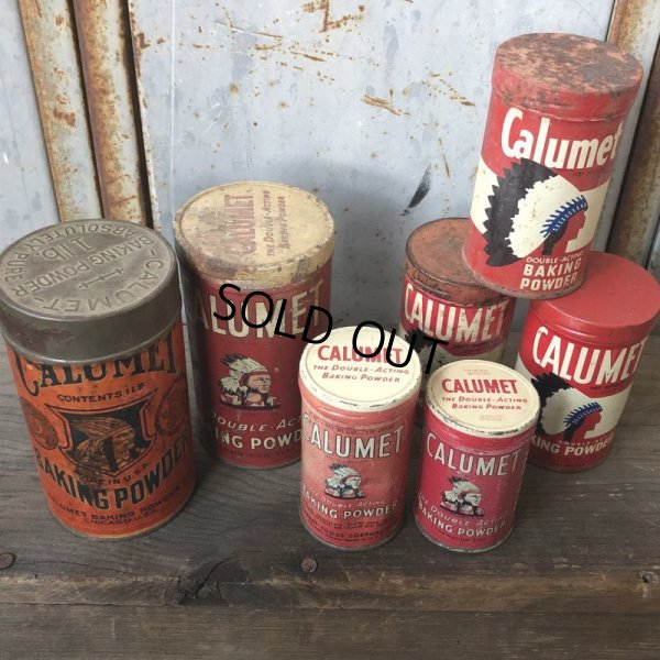 画像8: Vintage Calumet Baking Powder 1LB Can (T587) 