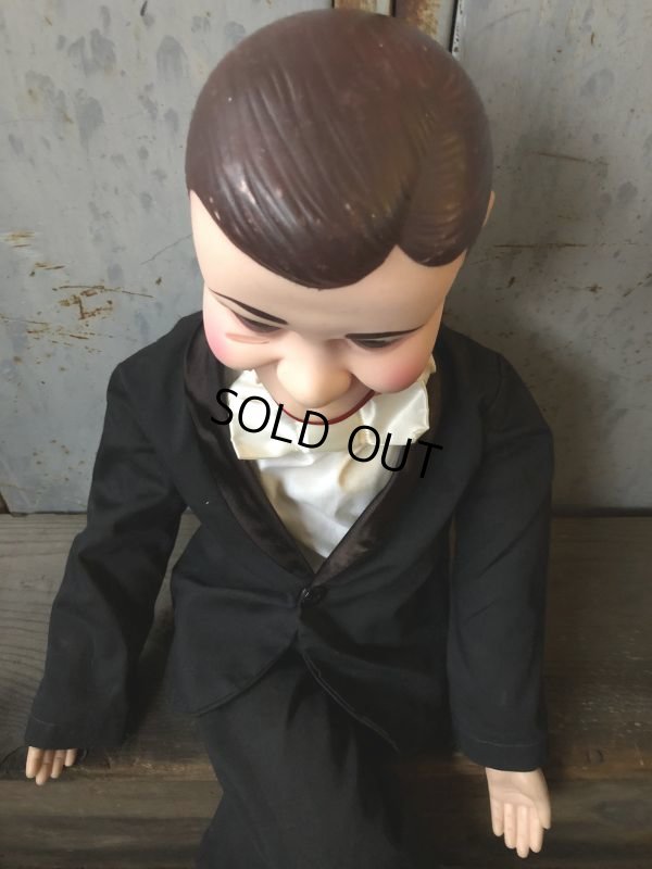 画像2: 【SALE】 70s Vintage Charlie McCarthy Ventriloquist Doll 75cm (T579)