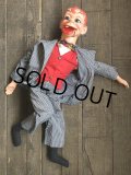 【SALE】 60s Vintage Mortimer Snerd Ventriloquist Doll 70cm (T580)