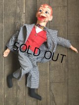 【SALE】 60s Vintage Mortimer Snerd Ventriloquist Doll 70cm (T580)