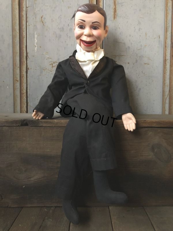 画像1: 【SALE】 70s Vintage Charlie McCarthy Ventriloquist Doll 75cm (T579)