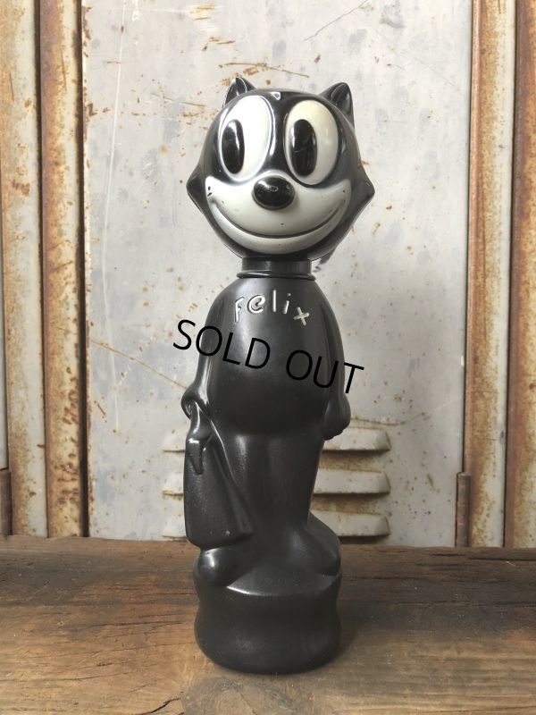 画像1: 【SALE】 60s Vintage Soaky Felix the Cat Black (T543)