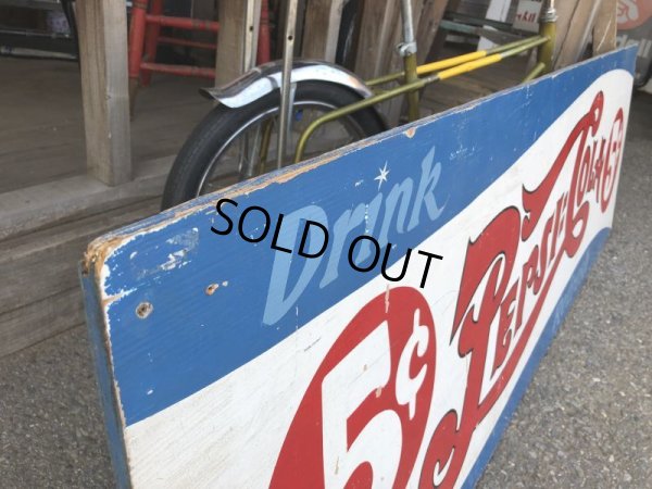 画像3: Vintage PEPSI Refresh drink 5¢ Wood Sign (T582)