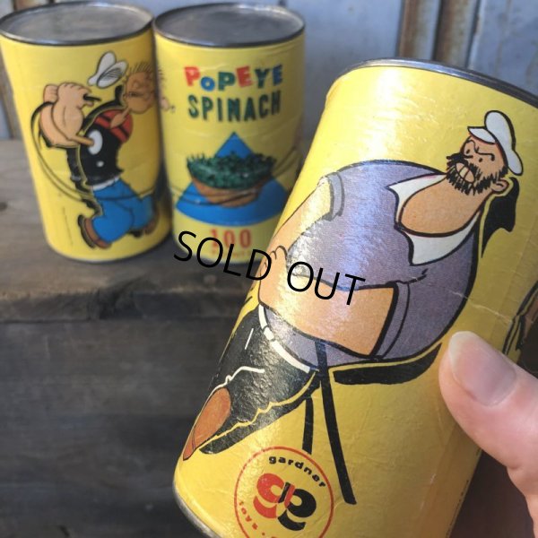 画像8: Vintage Popeye Toy Pitch n Toss Gardner Game Spinach Can (T592)