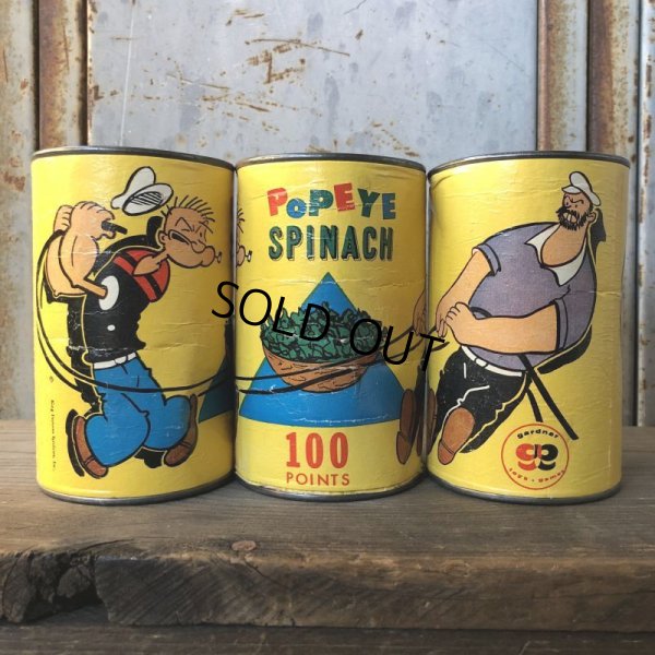 画像2: Vintage Popeye Toy Pitch n Toss Gardner Game Spinach Can (T592)