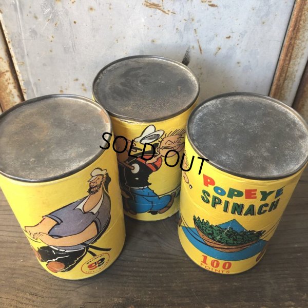 画像5: Vintage Popeye Toy Pitch n Toss Gardner Game Spinach Can (T592)