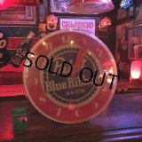 Vintage Pabst Blue Ribbon Beer Lighted Clock Sign (T609)