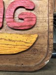 画像4: 70s Vintage Burger King Old Logo Restauraunt Store Display Sign (T616)