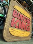画像3: 70s Vintage Burger King Old Logo Restauraunt Store Display Sign (T616)