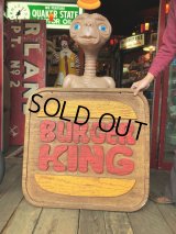 70s Vintage Burger King Old Logo Restauraunt Store Display Sign (T616)