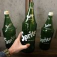 画像1: 70s Vintage Sprite Soda Green Glass Bottle 32FL OZ  (T614)  (1)