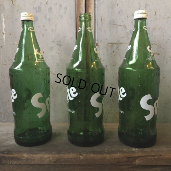 画像3: 70s Vintage Sprite Soda Green Glass Bottle 32FL OZ  (T614) 
