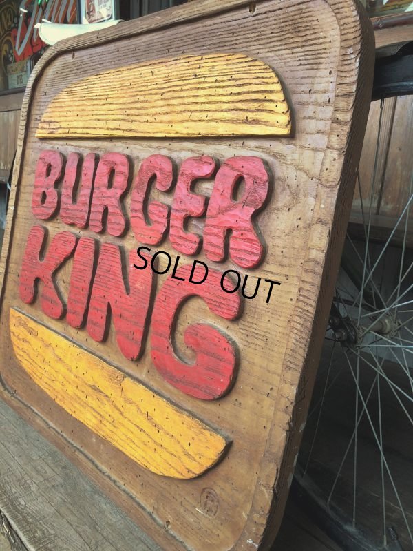 画像6: 70s Vintage Burger King Old Logo Restauraunt Store Display Sign (T616)