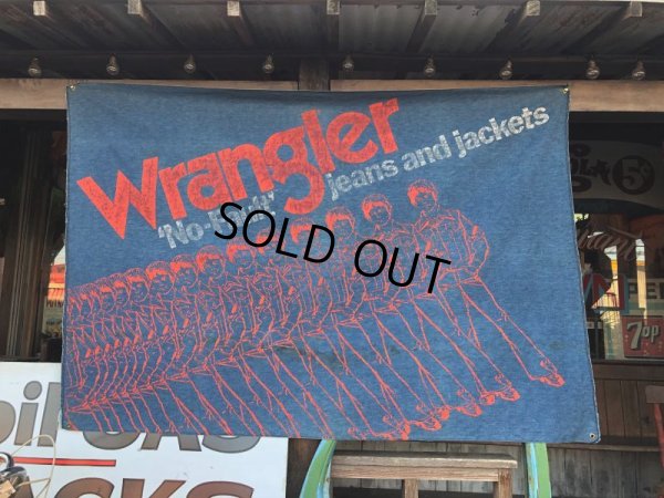 画像2: 70s Vintage Wrangler Store Display Banner Sign (T617)