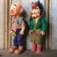 画像2: 50s Vintage Al Capp's Yokum family Mammy & Pappy Dogpatch Doll Set 35cm (T607) (2)