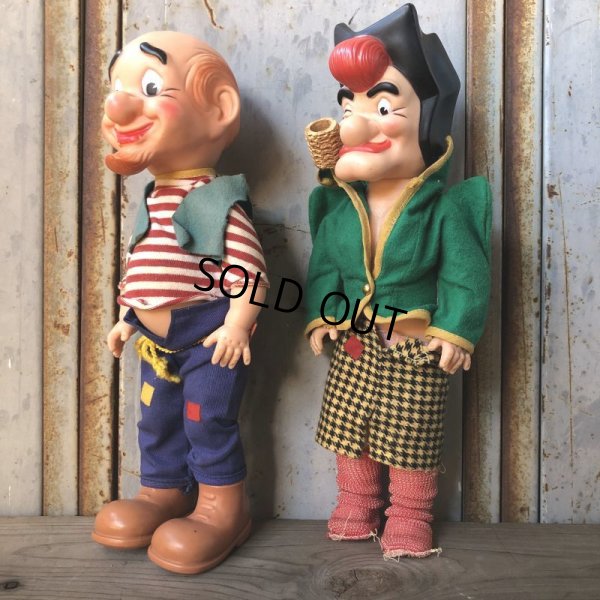 画像2: 50s Vintage Al Capp's Yokum family Mammy & Pappy Dogpatch Doll Set 35cm (T607)