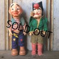 50s Vintage Al Capp's Yokum family Mammy & Pappy Dogpatch Doll Set 35cm (T607)