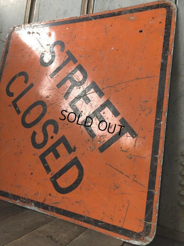 画像4: Vintage Road Sign STREET CLOSED (T618)