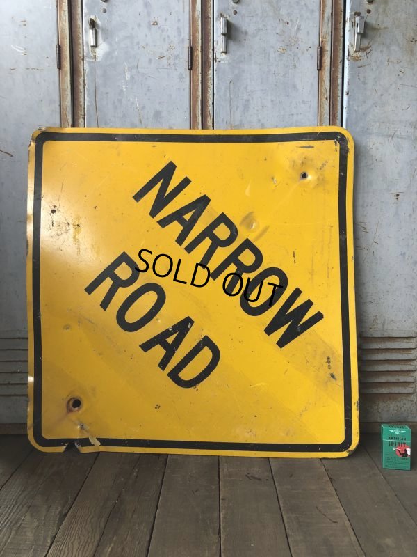 画像6: Vintage Road Sign NARROW ROAD (T648)