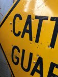画像3: Vintage Road Sign CATTLE GUARD (T625)