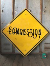 Vintage Road Sign CONGESTION (T622)