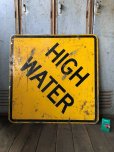 画像3: Vintage Road Sign HIGH WATER (T623)