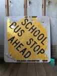 画像6: Vintage Road Sign SCHOOL BUS STOP AHEAD (T626)