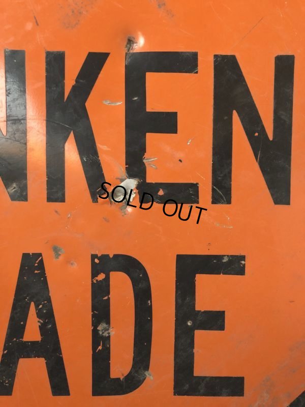 画像3: Vintage Road Sign SUNKEN GRADE (T628)