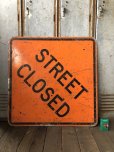 画像3: Vintage Road Sign STREET CLOSED (T618)