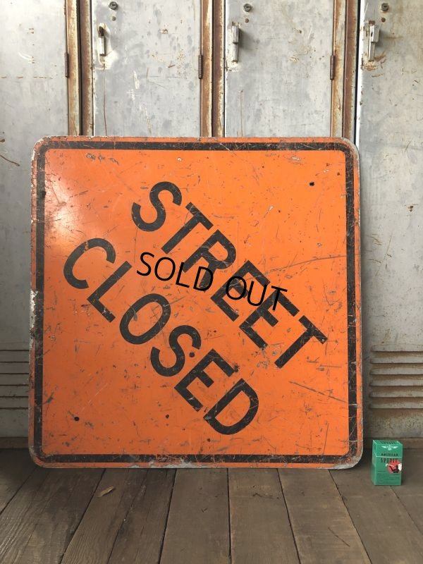画像3: Vintage Road Sign STREET CLOSED (T618)