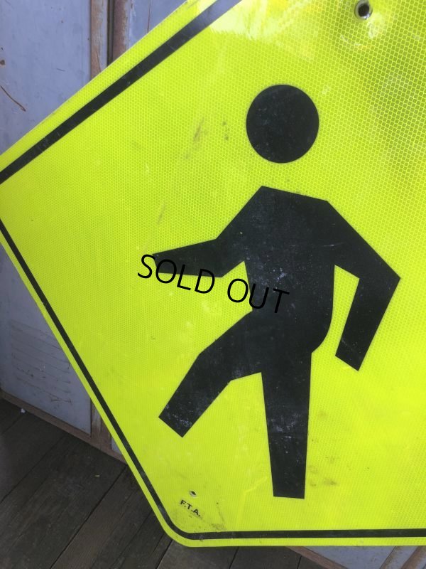 画像3: Vintage Road Sign CROSS WALK (T637)