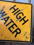 画像5: Vintage Road Sign HIGH WATER (T623)