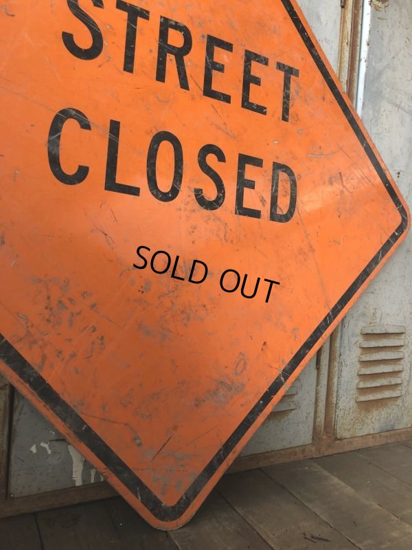画像4: Vintage Road Sign STREET CLOSED (T645)