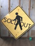 Vintage Road Sign CROSS WALK (T636)