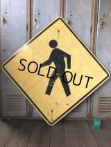 Vintage Road Sign CROSS WALK (T636)