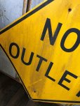 画像3: Vintage Road Sign NO OUTLET (T642)