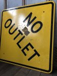 画像4: Vintage Road Sign NO OUTLET (T621)