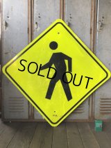 Vintage Road Sign CROSS WALK (T637)