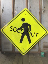Vintage Road Sign CROSS WALK (T637)